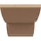 Ekena Millwork 6"W x 12"D x 6"H Wide Crestline Rough Cedar Woodgrain TimberThane Corbel, Primed Tan CORUR06X12X06CRERCPR - alternate 5
